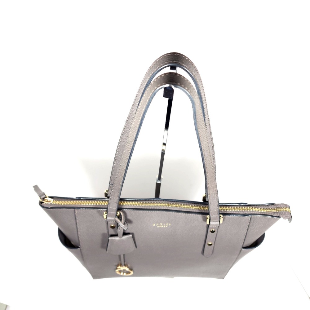 Radley London Silk Street Gray Large Zip-Top Tote Bag - Picture 14 of 16